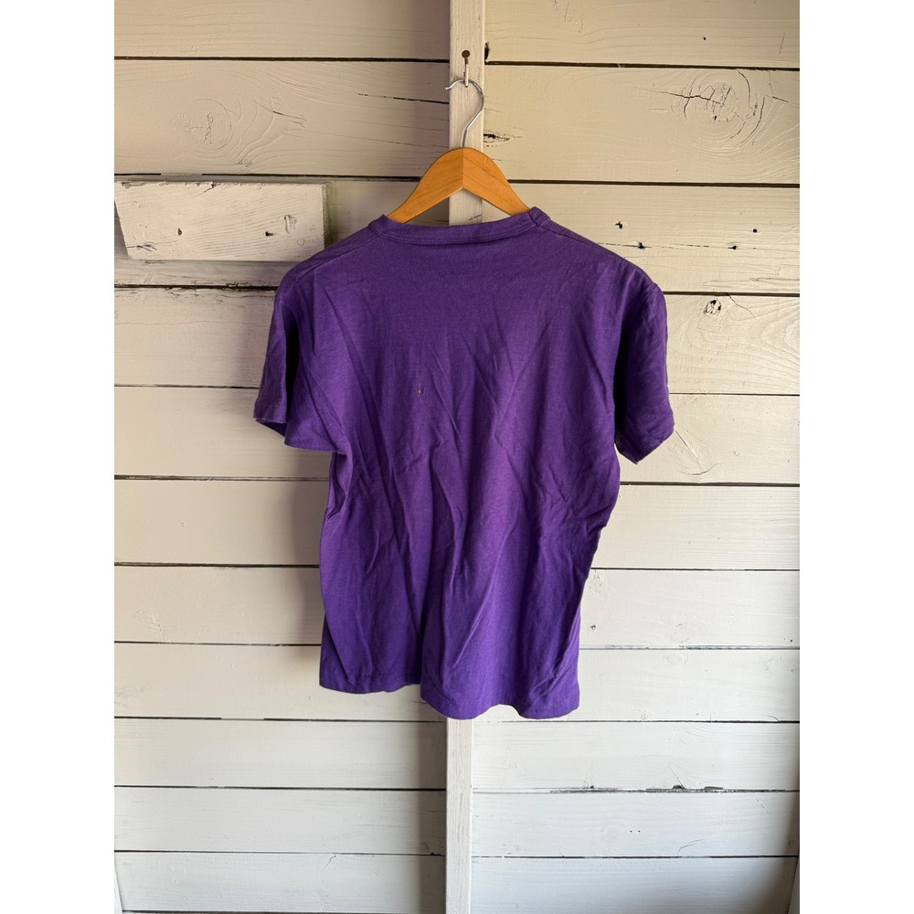 Vintage Champion T Shirt Mens Large Purple Jackson's 6th Man FUAGNEM Graphic L - Picture 4 of 5